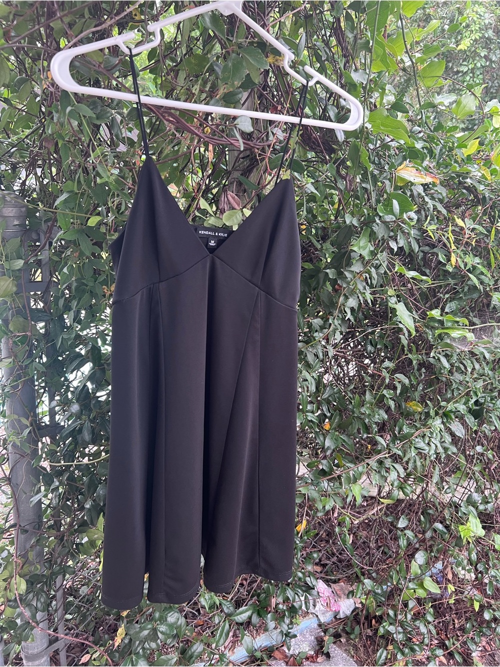 Black Dress with V-Neck by Kendall & Kylie